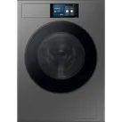 Samsung 9 kg Bespoke AI Waschmaschine WF90F/24 mit AI Home, EEK: A (-55%), 9 kg Edelstahl Schwarz