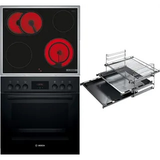 Bosch HND211RB1 (HEF113BB0 + HEZ438301 NKN645GA2E) Serie 2/Serie 4, Einbauherd-Set (Elektrokochfeld, A, 66 l)