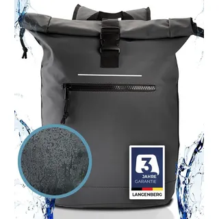 Langenberg Notebook-Rucksack LANGENBERG Laptop Rucksack [Wasserabweisend] 30 Liter Volumen, ☑ UNSERE EMPFEHLUNG grau