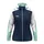 Damen Kapuzenjacke marine/weiß/minze M