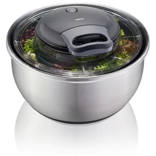 GEFU Salatschleuder PULLIT Ø 25 cm 4,5 Liter Edelstahl Silber