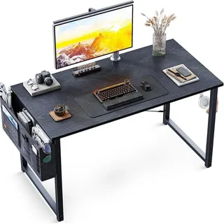 luxuskollektion Schreibtisch Kleiner Schwarzer Schreibtisch 100x48x74cm mit Aufbewahrung und