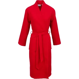 Unisex-Bademantel CARL ROSS "25100" Gr. S, rot (intense rot), L:125cm in Gr. S, Piquu00e9, Hausmäntel, Waffelpique
