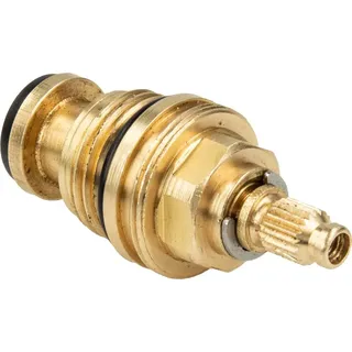 tecuro Universal Ventil Oberteil für Zweigriff-Armaturen und Ventile, 1/2 Zoll - Messing