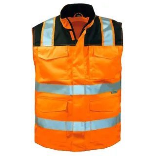Elysee Weste Orange/Schwarz XXL
