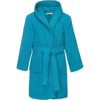 REDBEST Kinder-Kapuzen-Bademantel 100% Baumwolle Frottier, Serie Chicago - saugstark, strapazierfähig, mit Taschen und Bindegürtel - 110-116