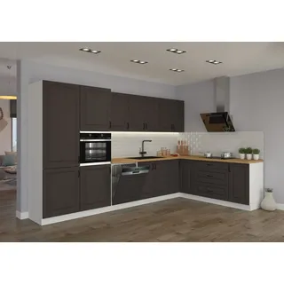 Küchenzeile 350 x 210 cm Stilo Grau