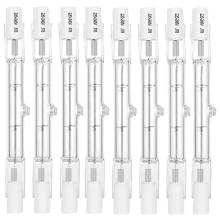 GERUI 8 pcs R7S Halogen Leuchtmittel 78mm 80w Dimmbar Halogen Leuchtmittel R7s Warmweiß J78 Halogen Fluterlicht für Arbeitsleuchten, Landschaftsleuchten,Stehleuchten (80w)