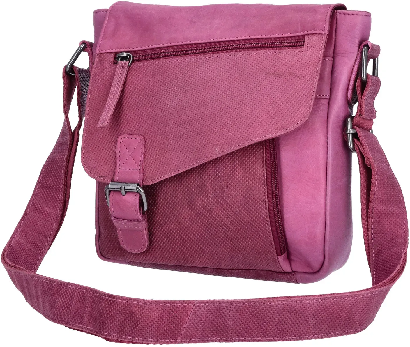 The Skandinavian Brand Damen Leder Schultertasche - Purple