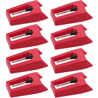 ktxaby 8 Stück Plattenspieler Nadel Ersatz, Schallplattenspieler Nadeln Zubehör, Austausch Universal Nadel für Vinyl Plattenspieler und Phonograph