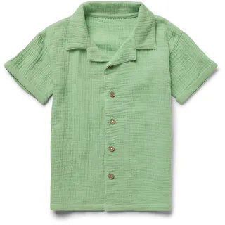 Tchibo - Kinder-Musselin-Hemd mit Kragen - Baby - Gr. 74/80 - grün