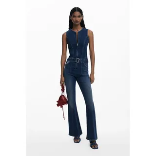Denim-Overall, BLUE, XS