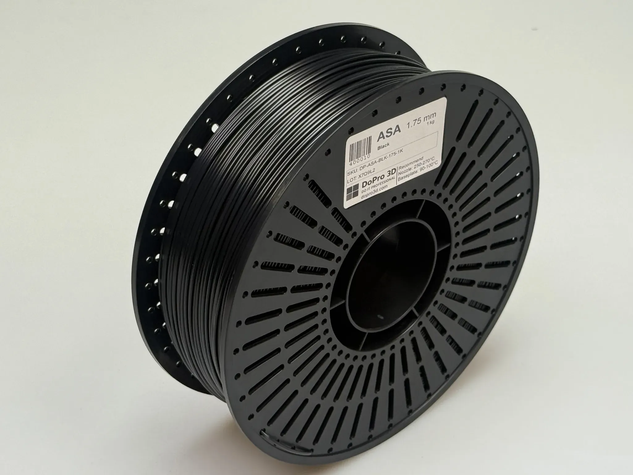DoPro 3D ASA Filament Midnight Black – Nexyl Class – 1,75 mm – 1,0 kg