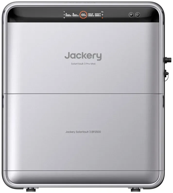 Jackery SolarVault 3 Pro Max mit BP2500 Erweiterungsakku | 5 kWh
