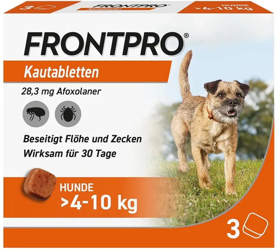 FRONTPRO Kautabletten für Hunde 4-10 kg