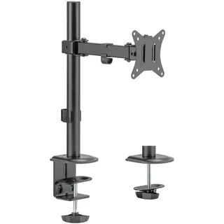 Maclean Brackets Maclean MC-572N Monitorhalterung 17-32" Tischhalterung, Höhenverstellbar, Schwenkbar Neigbar Drehbar VESA 75x75 100x100, Monitorarm mit Gelenk Belastung bis 9kg