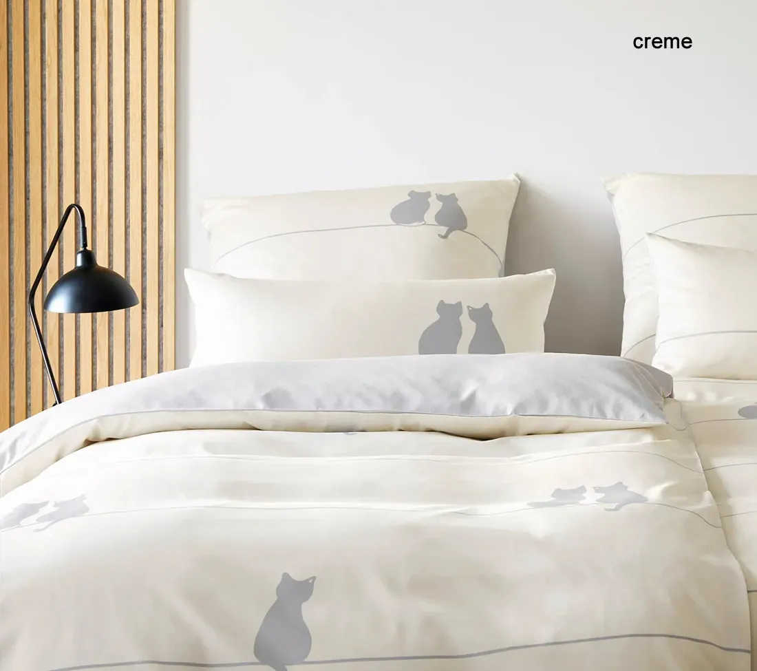 Elegante Mako-Satin Bettwäsche You&Me