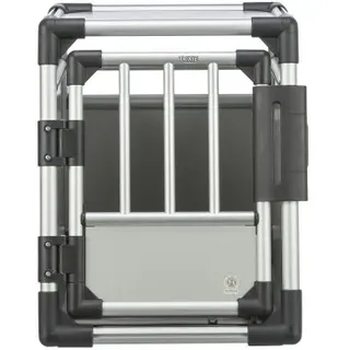 Trixie Transportbox Aluminium M 55x62x78cm silber/hellgrau