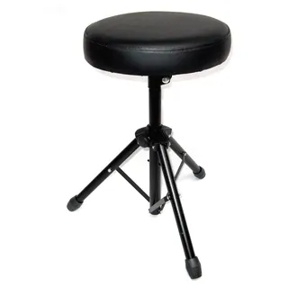 MSA SCHLAGZEUGHOCKER - DRUMHOCKER - Stuhl - SCHWARZ - DREIFUSS - HÖHE 50cm - Kunstleder GEPOLSTERT - SH2BK