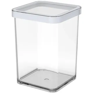 Rotho Loft Vorratsbehälter, Transparent, Weiss