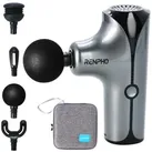 RENPHO Massagepistole Mini, 5 Geschwindigkeiten, 3200 Impulse/Min, 4 Aufsätze