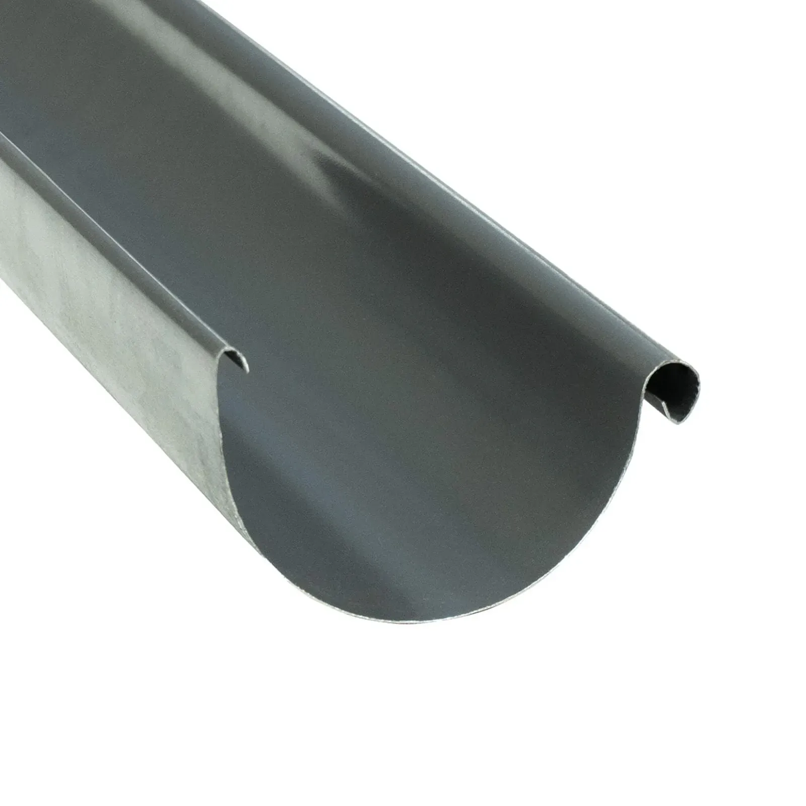 Dachrinne | Stahl | Ø 150 mm | Farbe Graphit | Länge = 4,00 m