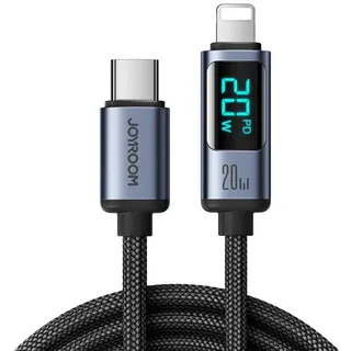 Joyroom Ladekabel für iPhone USB-C-Kabel Datenkabel 20W 1,2 m mit LED-Anzeige