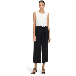 Betty & Co Damen Jumpsuit ohne Arm 46, Patch Black/Cream - 46W