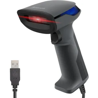 Atlantis A08-LD230P-2D Barcode-Scanner 1D und 2D Optical Prof (640x480), 60 fps, liest von Smartphone und Display, pharmazeutischer Code, USB-Anschluss, Kurzanleitung