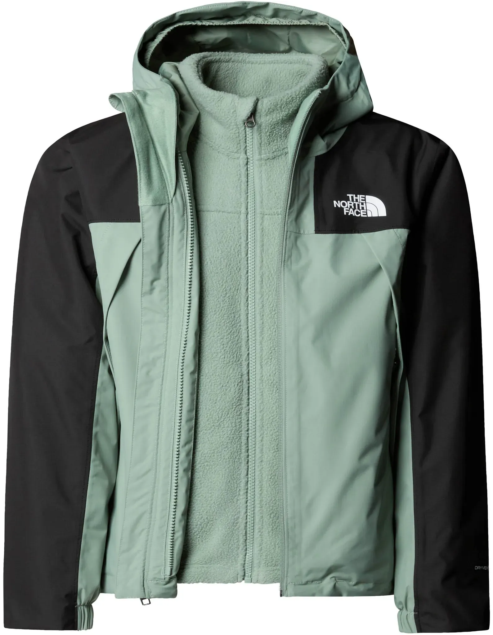 The North Face ANTORA TRICLIMATE Doppeljacke Kinder in slate moss, Größe 170/176 - grün