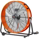 VEVOR Trommelventilator, 24 Zoll Bodenventilator, Industrieventilator mit 3 Gänge, 8600 CFM, 360° verstellbarer, Windmaschine, Hallenlüfter Trommelgebläse für Lager, Werkstatt, Fabrik, Keller