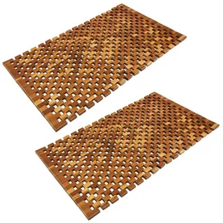 CASARIA Badvorleger Holz FSC®-zertifiziertes Akazienholz Gummistopper