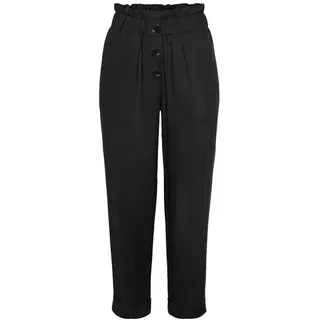 LASCANA Paperbag-Hose schwarz 36