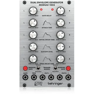 Behringer DUAL ENVELOPE GENERATOR MODULE 1033 Legendäres analoges Hüllkurvengeneratormodul der Serie 2500 für Eurorack