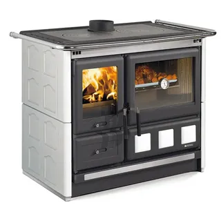 La Nordica-Extraflame La Nordica Rosa XXL 5.0 Majolika Küchenofen weiß Infinity