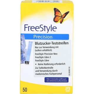 FREESTYLE Precision Blutzucker Teststr.o.Codier. 50 St