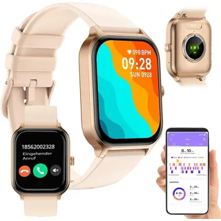 NEU Fitness Smartwatch Telefonfunktion für Sport Herzfrequenz Abnehmen Laufen