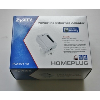 ZyXEL PLA401 v2 Powerline Internet Adapter bis 200 Mbps