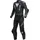 2-Teiler Motorrad Lederkombi schwarz/weiß 62 62
