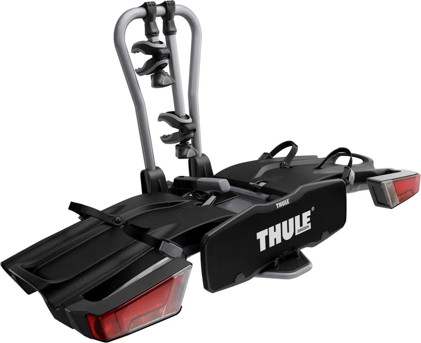Thule EasyFold XT Fahrradträger für Anhängerkupplung 2 Fahrräder Silber
