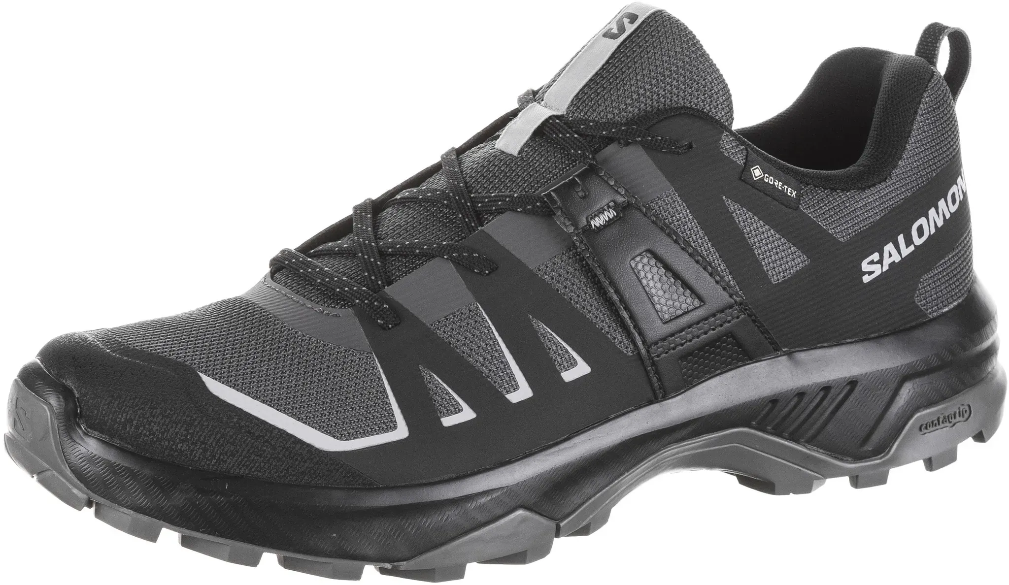 Salomon EXTEND Wanderschuhe Herren in asphalt-black-pewter, Größe 43 1/3 - grau