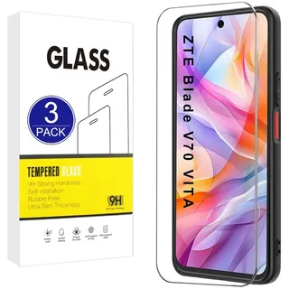 X-Dision Display Schutzfolie [3 Stück] Kompatibel mit ZTE Blade V70 Vita,2.5D Schutzfolie[9H Härtegrad,Hohe Empfindlichkeit,Unzerbrechlich] Gehärtete Glasfolie für ZTE Blade V70 Vita