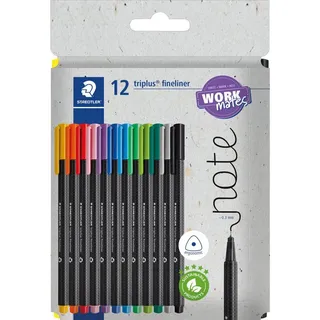 Staedtler triplus® Fineliner farbsortiert 0,3 mm, 12 St.