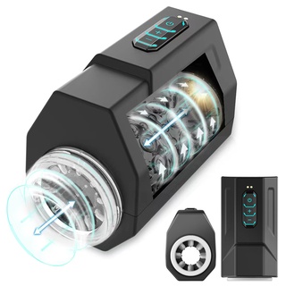 Elektrischer Masturbator Cup, Elektrischer Masturbator Für Männer, Teleskopisch, 7 Frequenzen, 5 Frequenzdrehung, Masturbator Mit Magnetischer Schnellladung