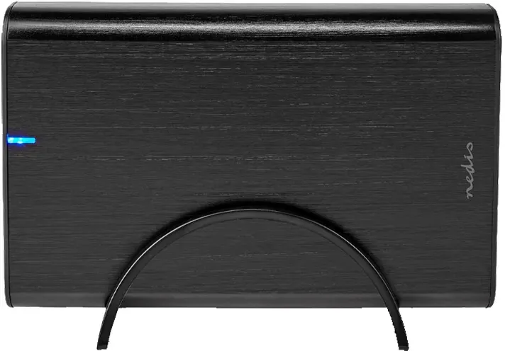 Nedis Festplattengehäuse - 3.5 ", USB 3.1 Gen1, USB Type-A / USB Type-CTM, Notebook / PC, Aluminium