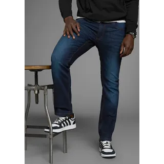 Arizona Stretch-Jeans, gerade Beinform, niedrige Leibhöhe, mit Gürtelschlaufen Arizona dkblueused