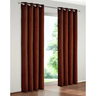 Vorhang WIRTH "Trondheim 234 g/m2" Gr. 10, braun (schoko), B:172cm H:225cm, Chenille, Polyacryl, Gardinen