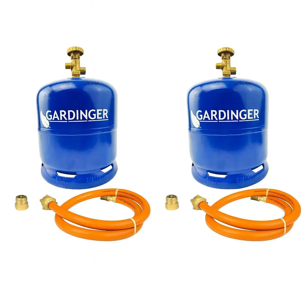 2x Befüllbare Propanflasche Profill907 2,5kg + Umfüllschlauch + Adapter für z.B....