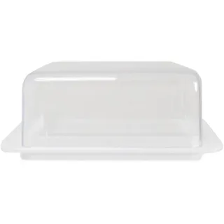 Sonja-Plastic Butterdose, Weiß, Kunststoff, Stapelbar, Für 1 Packung Butter 250g