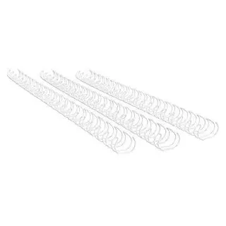 Böttcher-AG Drahtbinderücken 23 Ringe, weiß, 2:1 Teilung, 50 Stück, 15.9 mm,